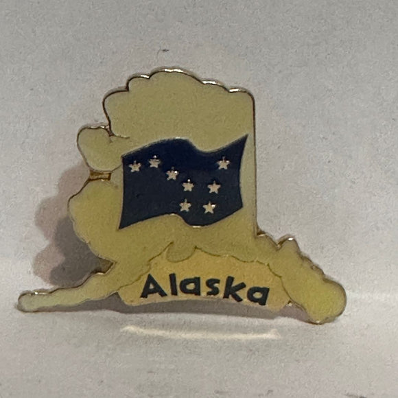 Alaska Flag State  Lapel Pin