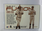 # 10 Chipper Andruw Jones Fusion  Atlanta Braves 2000 Skybox Metal Baseball Cards