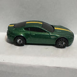 Green Aston Martin V8 Vantage 2015 Hot Wheels Diecast Car