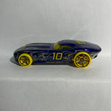 Blue #10 Volcano Circuit Fast Felion Hot Wheels Diecast Car