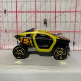 Yeloow Moto-Crossed Hot Wheels Diecast Car