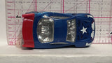 Blue Captain America Power Rage Avengers Hot Wheels Diecast Car
