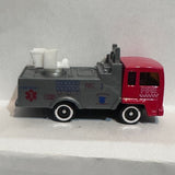 Red Fire Truck Ford Transcontinetal Suntoys Diecast Car