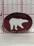 Trophy Lodge NWT Canada Polar Bear  Lapel Pin