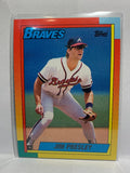 # 98T Jim Presley  Atlanta Braves 1990 Topps Baseball Cards