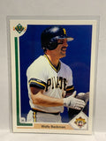 # 185 Welly Backman  Pittsburgh Pirates 1991 UD Baseball card