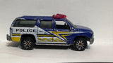 Blue Police 2000 Chevrolet Suburban 1/76 ©1999 Matchbox Diecast Car