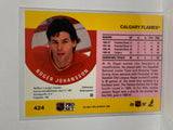 # 424 Roger Johansson  Calgary Flames 90-91 Pro Set Hockey Cards