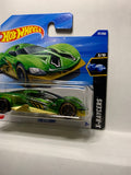 Green Crescendo X-Raycers HYX85 N521 2024 Short Card Hot Wheels Diecast Car