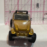 Gold #5 Trailbuster Jeep 1990 Hot Wheels Diecast Car