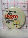 CKGM Music Radio Mcdonalds Christmas Wish  Button Pinback