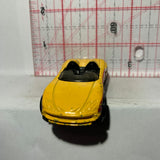Yellow Happy Birthday MX48 Turbo Hot Wheels Diecast Car