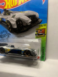 Grey Electro Silhouette HW Exotics GHC31 D7C6 2018 Long Card Hot Wheels Diecast Car