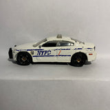 White Police Dodge Charger Pursuit Matchbox Diecast Car