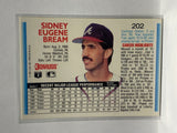 # 202 Sid Bream  Atlanta Braves 1992 Donruss Baseball Cards