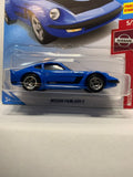 Blue Nissan Fairlady Z Nissan FYF05 D7C3 2017 Long Card Hot Wheels Diecast Car