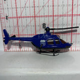 Blue Police Helicopter Unbranded Diecast Car