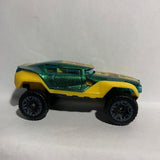 Green Santikian Hyper Rocker Hot Wheels Off Road Diecast Car