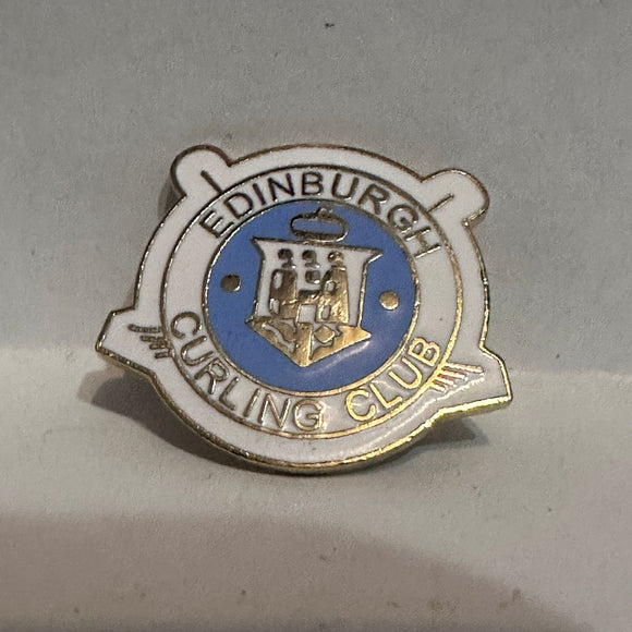 Edinburgh Curling Club Logo  Lapel Pin