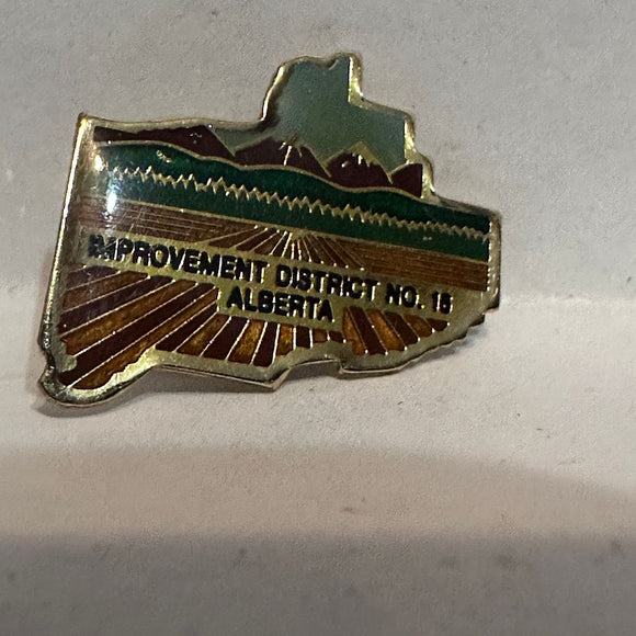 Improvement District #15 Alberta  Lapel Pin