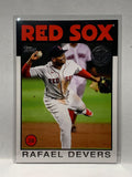 # 86B-59 Rafael Devers Retro Boston Red Sox 2021 Topps Series One Baseball Cards