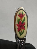 Hill School 1975 Red Flowers  Misc Souvenir Spoon