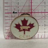 CCSI Pork Canada Maple Leaf Hog  Lapel Pin