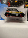 Black #8 Turbo II '85 Honda City Turbo II Night Burnerz FYF79 D7C3 2017 Long Card Hot Wheels Diecast Car