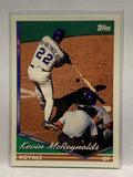 # 218 Kevin McReynolds  Kansas City Royals 1994 Topps Baseball card