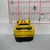 Yellow F355 Challenge Ferrari Hot Wheels Diecast Car