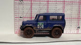 Blue Land Rover Defender 90 GHB38 ©2019 Hot Wheels Diecast Car