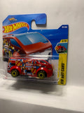 Red The Vanster HW Art Cars HYX65 N521 2024 Short Card Hot Wheels Diecast Car
