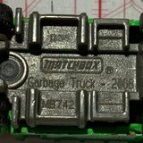 Green Go Green Garbage Truck MB742 Matchbox Diecast Car