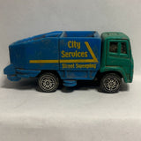 Blue City Services Street Sweeping  Maisto Municipal Diecast Car