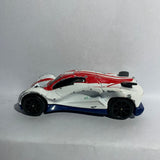 White Fictiion Racer 912 Majorette Diecast Car