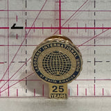 Laborer's International Union of North America 25 Years Logo  Lapel Pin