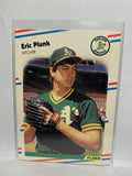 # 291 Eric Plunk  Oakland Athletics 1988 Fleer Baseball Cards