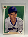 # 13 Narciso Elvira Star Rookie Milwaukee Brewers 1991 UD Baseball card