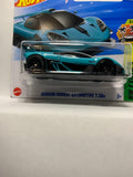 Blue Gordon Murray Automotive T.50s HW Exotics JBB14 N521 G1 2024 Short Card Hot Wheels Diecast Car