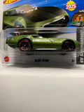 Green Slide Burn HW Dream Garage HYX84 N521 2024 Short Card Hot Wheels Diecast Car