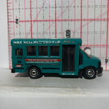 Blue MBX Science Center GMC School Bus Matchbox Diecast Car