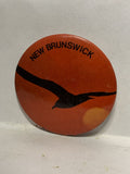 New Brunswick Sea Gull Sunset  Button Pinback