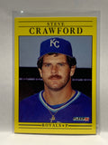 # 554 Steve Crawford  Kansas City Royals 1991 Fleer Baseball card