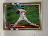 # 16 Patrick Sandoval 0534/2021 Gold Los Angeles Angels 2021 Topps Series One Baseball Cards