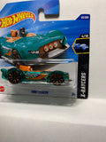 Green Monteracer X-Raycers HYX86 N521 2024 Short Card Hot Wheels Diecast Car