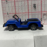 Blue Police Jeep Unbranded Emergency Diecast Car