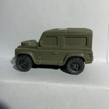 Green Land Rover Defender Army Military Jeep Unbranded Diecast Car