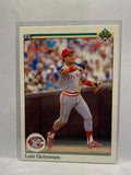 # 593 Luis Quinones  Cincinnati Reds 1990 UD Baseball Cards