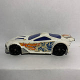 White Scorcher 2012 Mcdonalds Hot Wheels Diecast Car