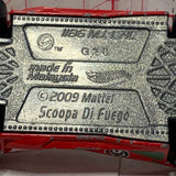 Red  Scoopa Di Fuego 2009 Hot Wheels Car Diecast Car